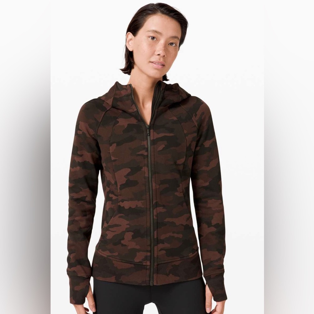 NWT-LULULEMON Scuba Hoodie Size 8 sold out camo edition